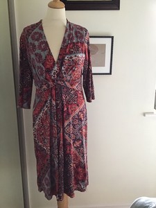 monsoon red floral dress