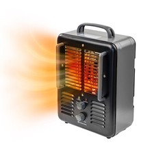 Comfort Zone Milkhouse Style Electric Portable Utility Heater Black Comfort Zone Milkhouse Style Electric Portable Utility Heater Black