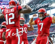 CJ Stroud Nico Collins Auto 8x10 Photo Signed Houston Texans Reprint Flex