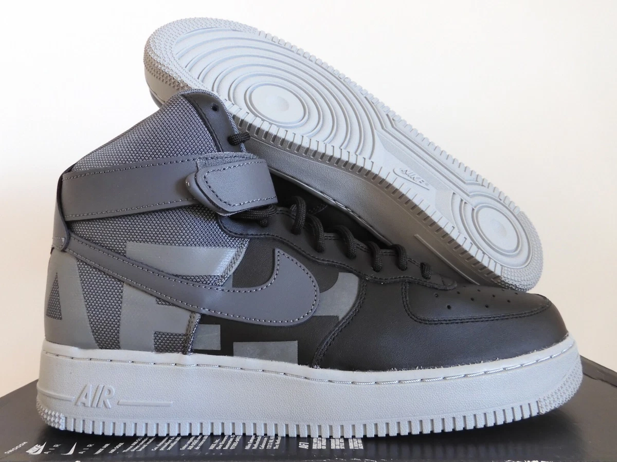 NIKE AIR FORCE 1 HIGH 07 LV8 BLACK-DARK GREY-WOLF GREY SZ 13 [AV8364-001]