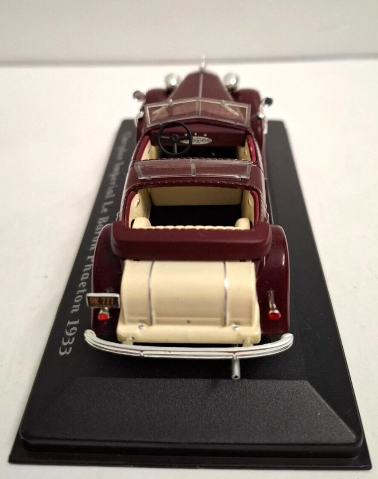 IXO 1:43 AUTO DIE CAST CHRYSLER IMPERIAL LE BARON PHAETON 1933 EDI VARIE 16 - Immagine 4 di 4