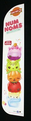 Toys R Us Geoffrey Retail Sign Store Aisle Display 48X10 Num Noms Series 2 Rare 