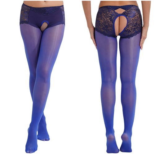 Mujeres Pantimedias Cómodas Medias Suave Bodystocking Recorte Ropa Interior Elástica - Imagen 24 de 95