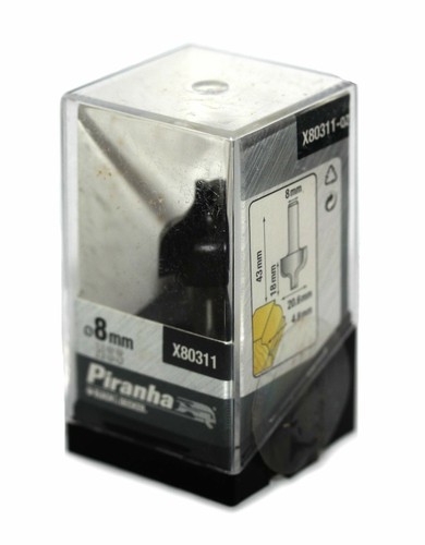 Piranha Set di 6 bit router TCT & HSS X80087 X80311 X80251 X80151 X80142 X80232 - Foto 4 di 7