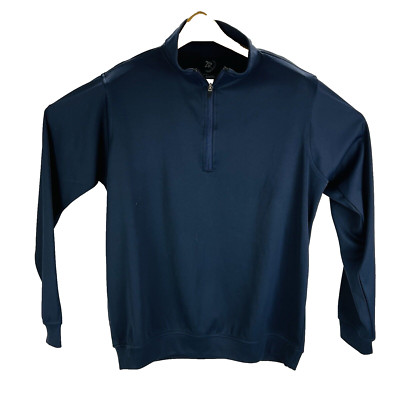Zero Restriction ZR Blue 1/4 Zip Tour Series Athletic Pullover Mens Size Medium