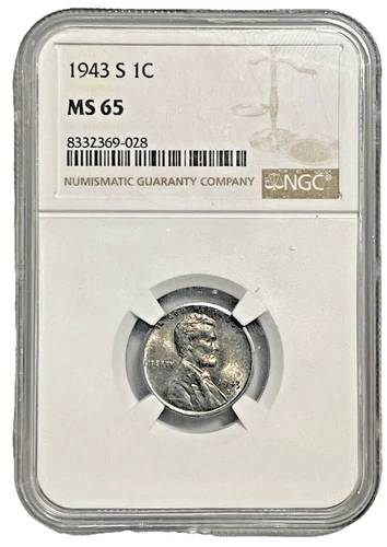 NGC 1943-S 1C Steel Penny (MS 65)