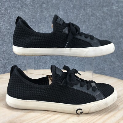 GBG By Guess Shoes Womens M Odessy Sneakers Black Lace Up Low Top  Casual