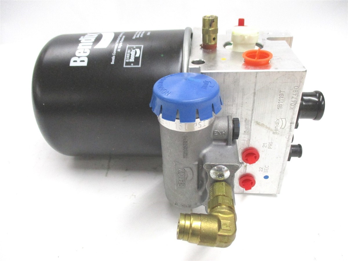 K047480 NEW GENUINE BENDIX AD-IS AIR BRAKE DRYER W/ SILENCER