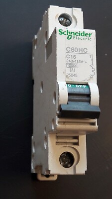 Schneider MCB 16 Amp einpolig Typ C 16A Multi9 C60HC116
