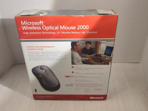 Microsoft Wireless Optical Mouse 2000 dpi1000 USB Receiver NEW - Picture 2 of 7