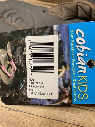 Sandalias de surf Cobian Kids Floater 2 JR 11 12 bronceadas playa - Imagen 9 de 9