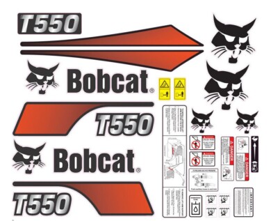 T550 v2 -Sides only- Skid Steer Set Vinyl Decal Sticker