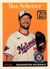 2021 Topps #70YTC-8 Max Scherzer 70 Years of Topps Baseball Chrome (Series 2)