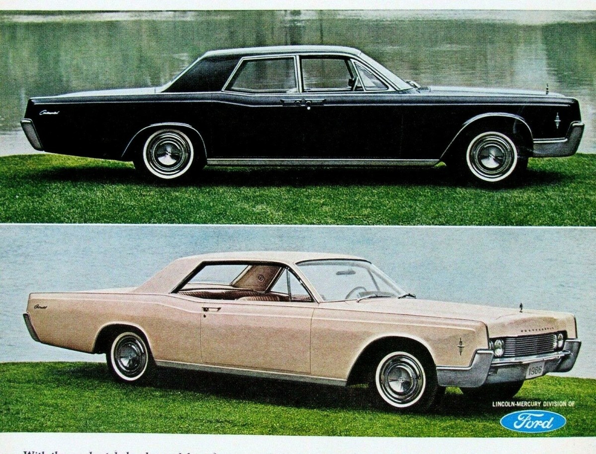 1966 Lincoln Continental Unmistakable New Vintage Original Ad-8.5