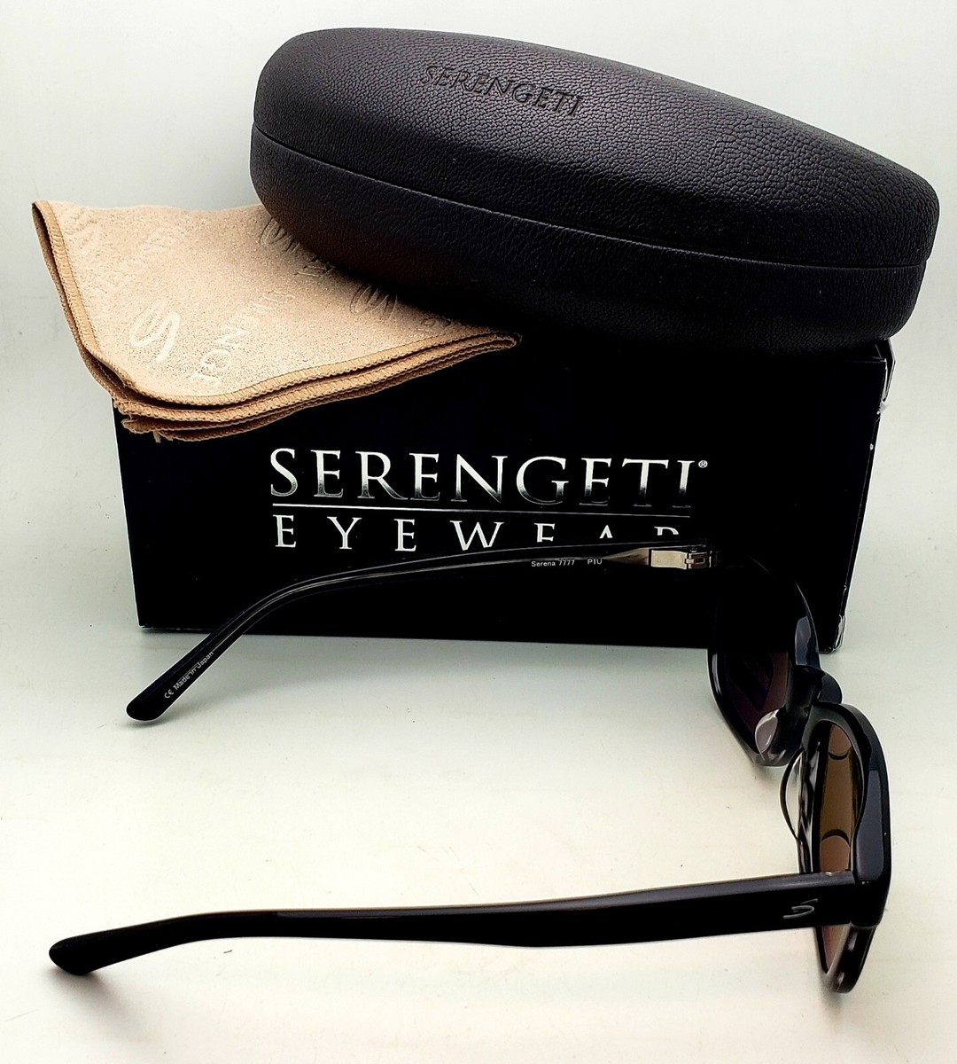 SERENGETI Serena 7777 Sunglasses Black Frame Green  display picture 3