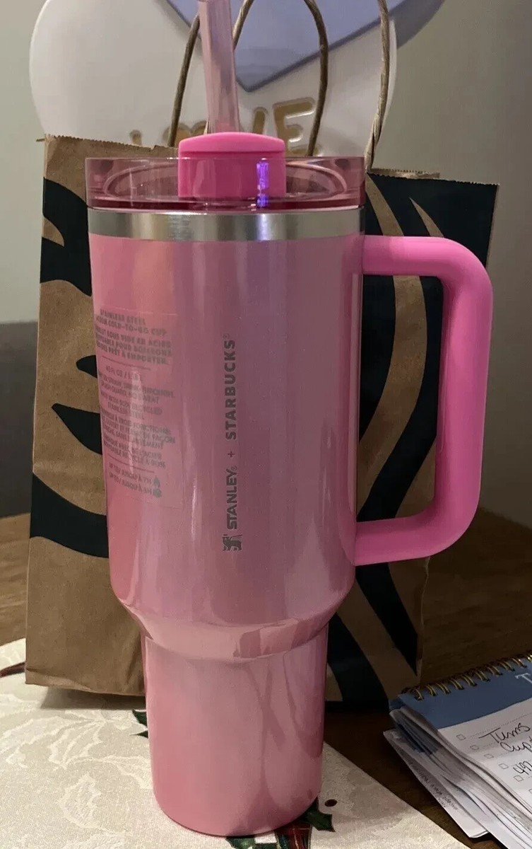 NEW Stanley x Starbucks Exclusive 2024 Pink 40oz Tumbler