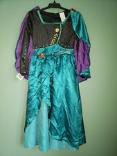 DISGUISE DISNEY FROZEN II QUEEN ANNA MULTICOLOR FLORAL DRESS CAPE COSTUME M 7 8