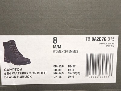 Timberland Women's Campton 6-inch Waterproof Boots NIB | eBay