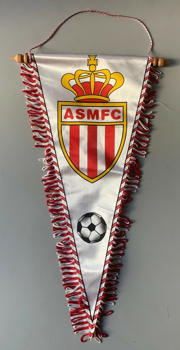 AS Monaco ASM fanion vintage football foot pennant