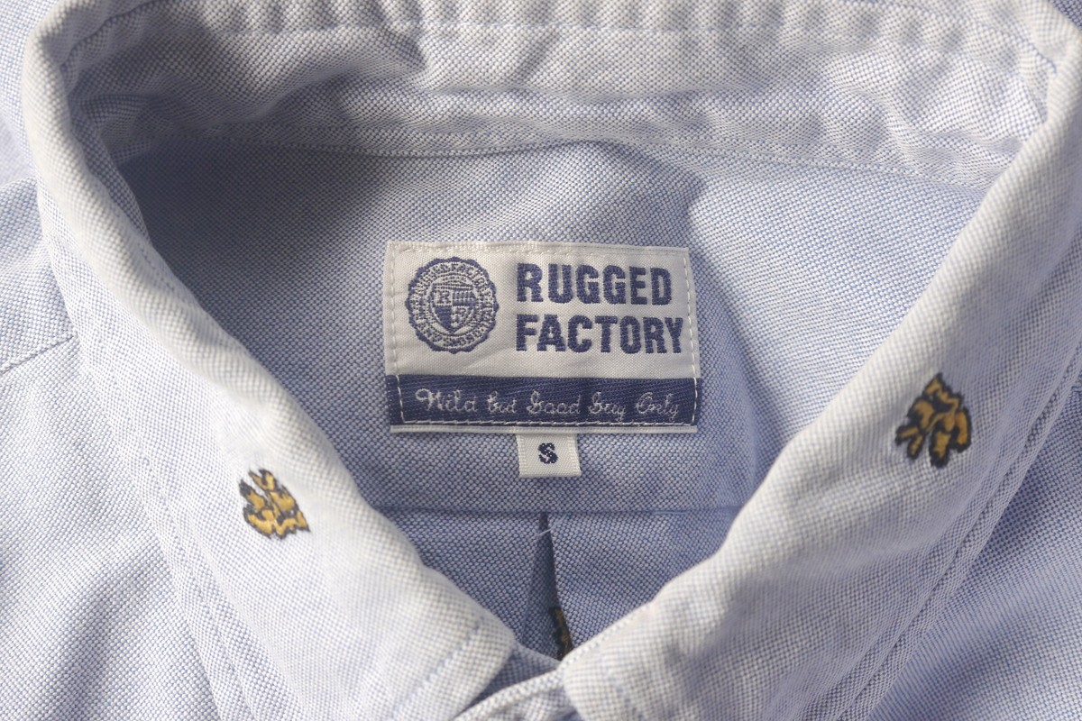 Rugged Factory by Free&Easy Japan Blue Oxford Shirt Sz S | eBay