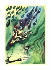 SALVADOR DALI Alice in Wonderland Illustration Canvas Print The Pool of Tears