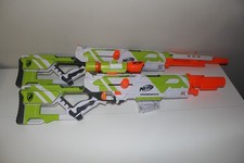  2x NERF Longstrike Modulus N-Strike CS-6 Elite Toy Blaster Sniper Rifle Set