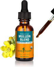Certified Organic Mullein Blend Liquid Extract for Respiratory System Support -