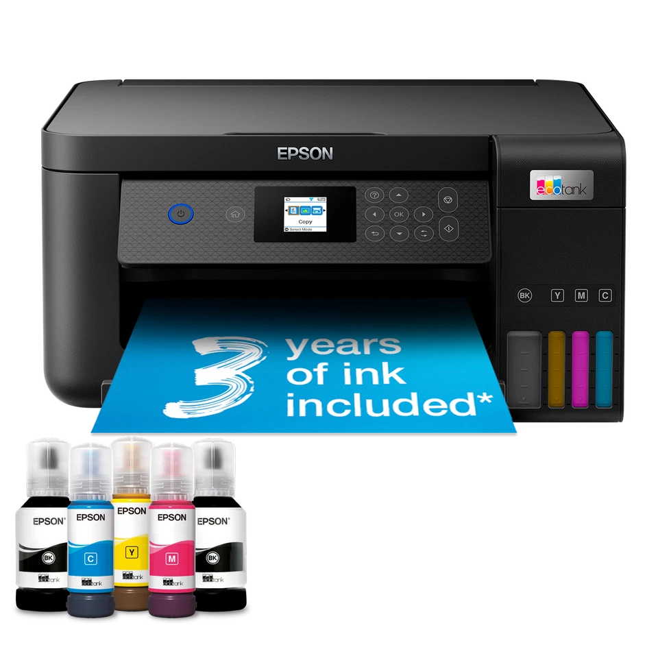 Epson EcoTank ET-2850 +Ink Tank A4 Multifunction Printer Scanner Wi-Fi Wireless