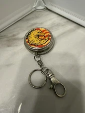 Portable Ashtray with Pop Up Cigarette Holder Patriotic Eagle