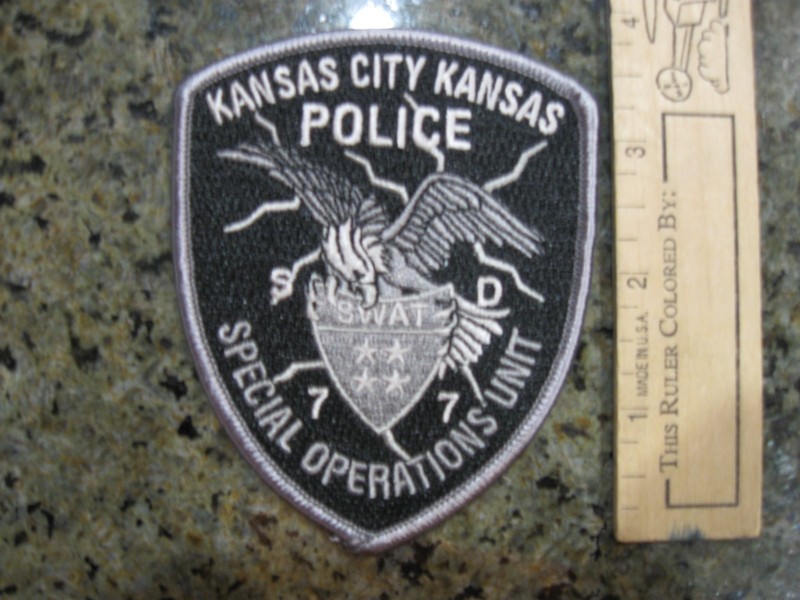 Kansas City Kansas SWAT Special Operations Police patch KS