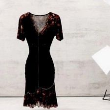 McQ by Alexander McQueen Collection Floral Print Dress Sz Med