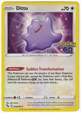 Pokemon TCG Ditto 053/078 Holo Rare Pokemon GO NM