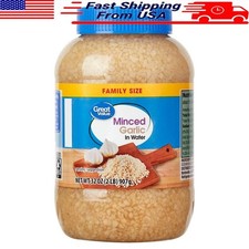 Minced Garlic in Water 32oz Glass Jar Vegan Gluten Free Cooking Essential New