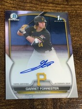 GARRET FORRESTER 2023 Bowman Draft #CDA-GF 1st Chrome Auto