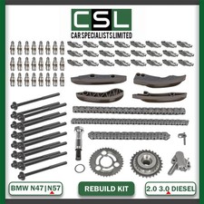 ROCKER ARMS TAPPET TIMING CHAIN KIT REBUILD BMW N57D30 X5 xDRIVE 30d 3.0 DIESEL