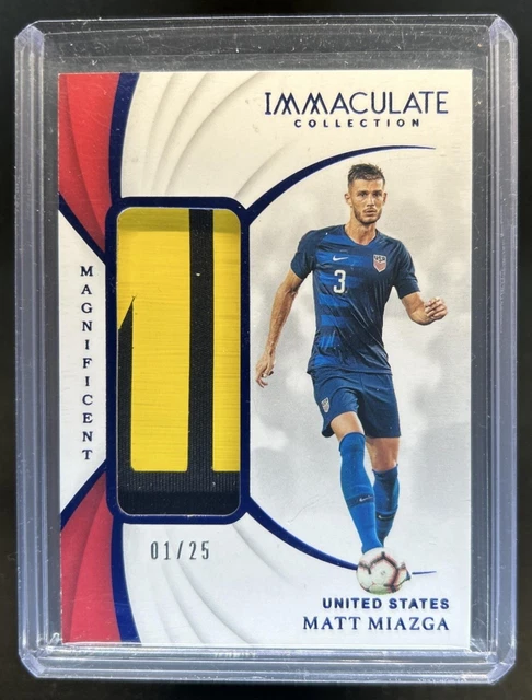 2018 Immaculate Matt Miazga Magnificient Memorabilia Patch Sapphire #/25