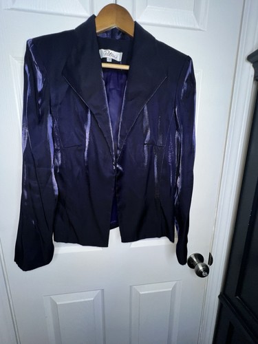 Vestido y chaqueta de noche formal de boda madre de novia púrpura Patra para mujer 10 M - Imagen 18 de 21