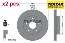 X2 PCS FRONT BRAKE DISC SET LEFT AND RIGHT 92113600 TEXTAR I