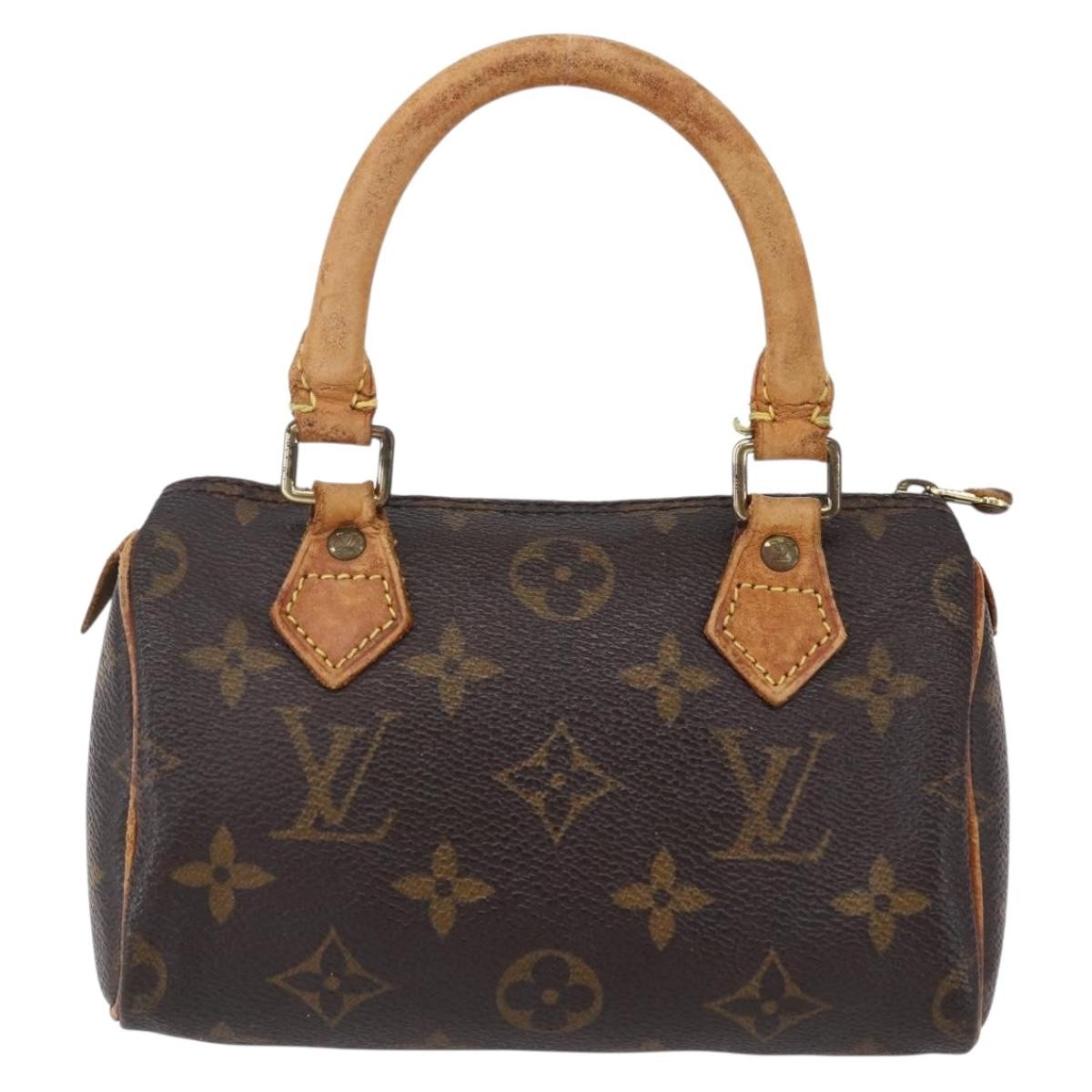 LOUIS VUITTON Monogram Mini Speedy Hand Bag M41534 LV Auth 151165