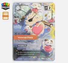 Riftbound Veteran Poro Foil Unleashed 223/219 Showcase Overnumber NM TCG — live eBay listing