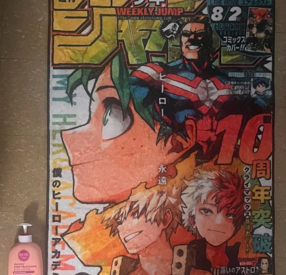 Alfombra My Hero Academia, alfombra colorida de anime, alfombra manga Foto 2 de 4