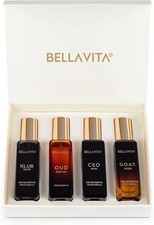 Bella Vita CEO GOAT Klub Oud Perfume Premium Set de Regalo para Hombres 20ml x4 Larga Duración