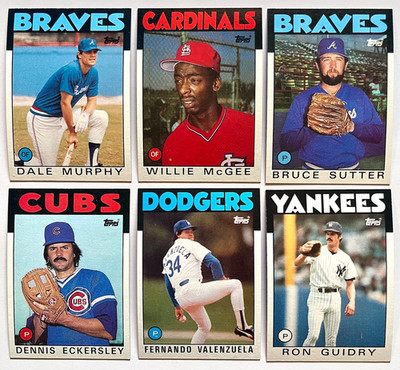 1986 Topps Baseball #501-645   Complete Your Set   You Pick