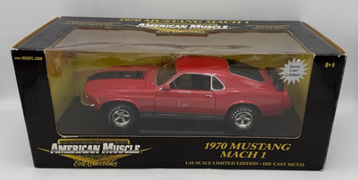 ERTL American Muscle 1970 Ford Mustang Mach 1 Pro Stock 1:18 Diecast 33519 Red