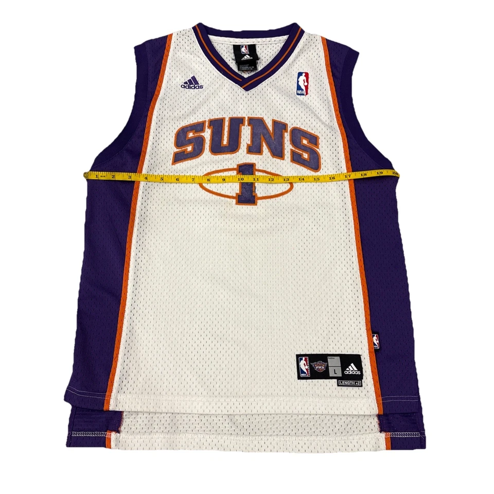 Amare Stoudemire #1 Phoenix Suns Adidas Purple White Jersey Kids Large +2 Length - Image 2 of 4