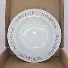 Set Of 4 Pampered Chef Nourish Soup Bowls 8.5” Round Up from the Heart 2014