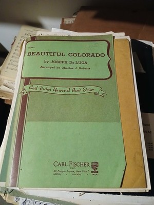 Beautiful Colorado Joseph DeLuca Carl Fischer Full Band Concert Sheet Music