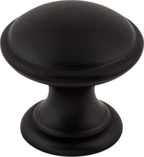 Top Knobs M1878 Rounded Knob 1 1/4" Flat Black