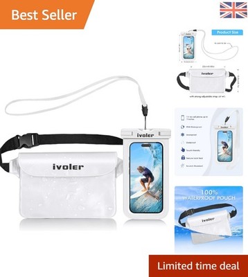 Wasserdichte Tasche & Handyhülle - Ultimativer Strandschutz - Weiß