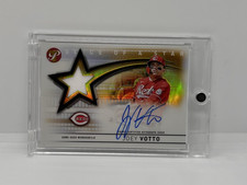 2022 Topps Pristine Joey Votto Slice of a Star AUTO Relics PATCH Gold /50